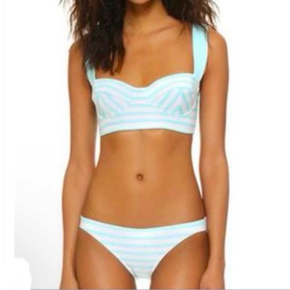 Kate Spade Blue and White Striped Bikini - Picture 11 of 11